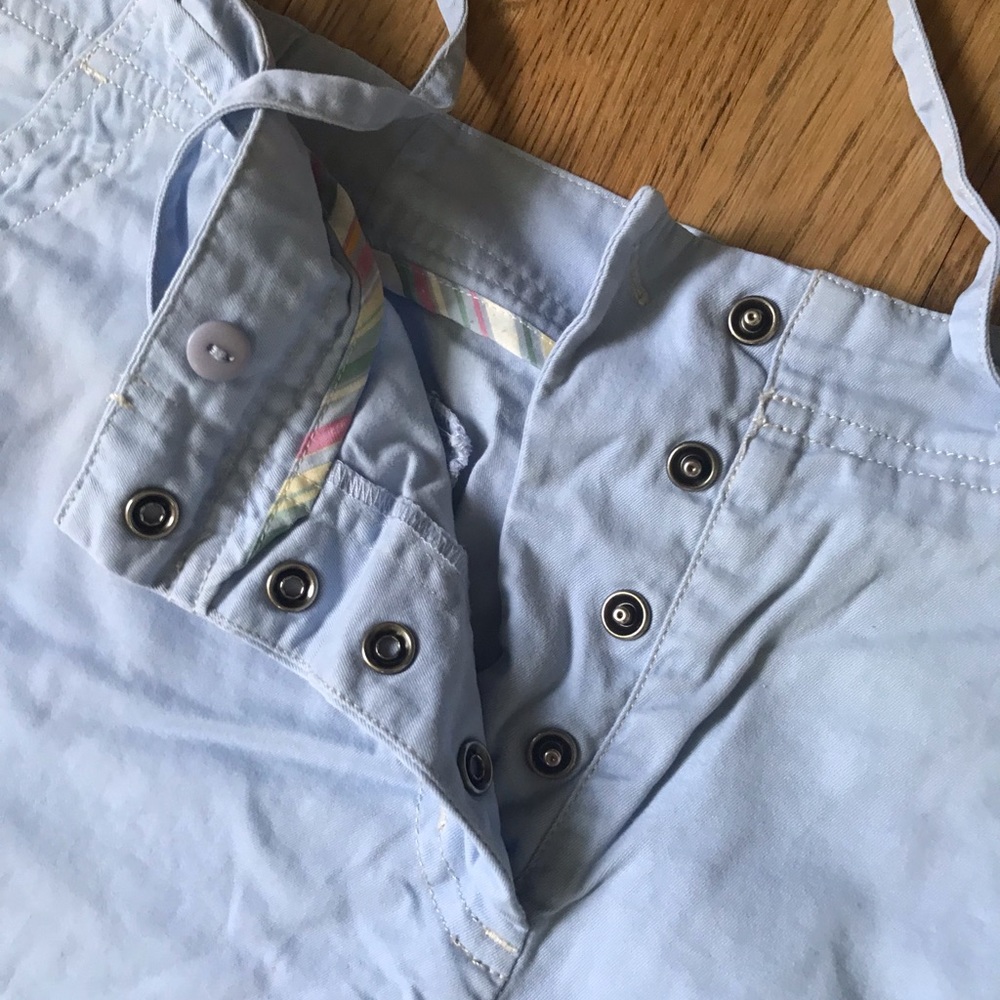 Light blue J.Jill shorts with cream stitching in EUC - Picture 3 of 9